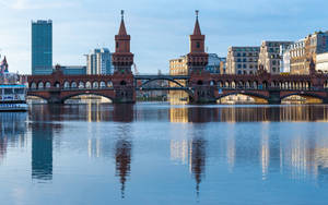 Berlin Oberbaum Bridge Landscape Wallpaper