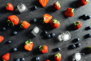 Berries For Dark Girly Background Wallpaper