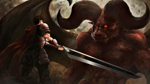 Berserk Guts Versus Zodd Wallpaper