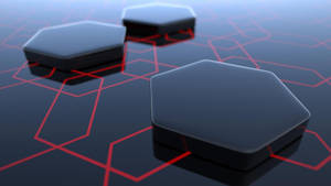 Best 3d Hd Black Hexagons Wallpaper