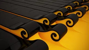 Best 3d Hd Yellow And Black Waves Wallpaper