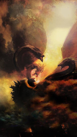 Best Battle Godzilla King Of The Monsters Hd Wallpaper