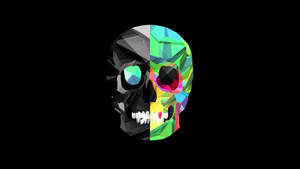 Best Black And Colored Skull Wallpaper