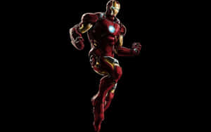 Best Iron Man Superhero On Black Wallpaper