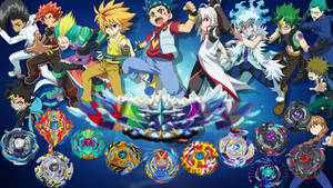 Beyblade Burst Whole Cast Wallpaper