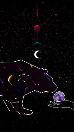 Beyond The Limits Of Space, Stars Twinkle And Galaxies Shine Wallpaper