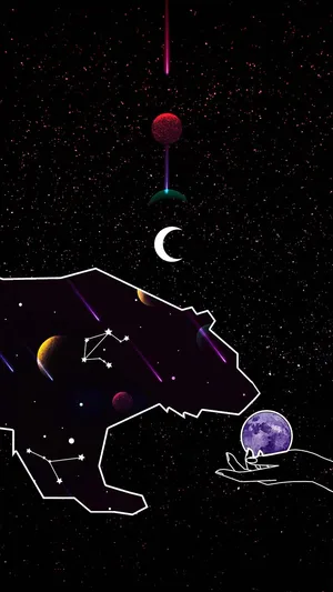 Beyond The Limits Of Space, Stars Twinkle And Galaxies Shine Wallpaper