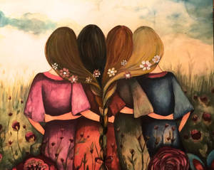 Bff Garden Painting Wallpaper