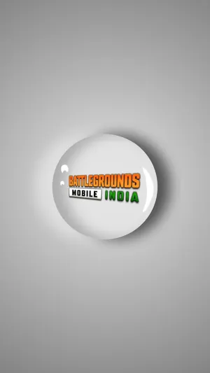 Bgmi Logo On White Plate Wallpaper