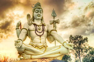 Bholenath Shivagiri Statue In 3d Wallpaper