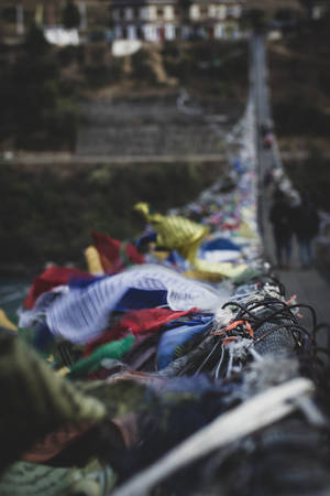 Bhutan Punakha Suspension Bridge Wallpaper