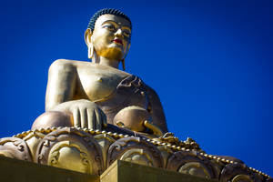 Bhutan Shakyamuni Buddha Statue Wallpaper