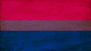 Bi Pride Flag Desktop Theme Wallpaper
