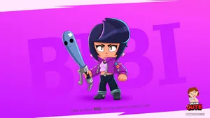 Bibi From Brawl Stars Wallpaper