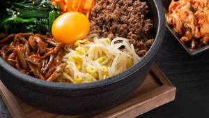 Bibimbap With Ground Beef Wallpaper