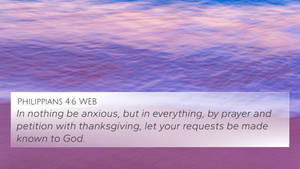 Bible Verse For The Anxious Wallpaper