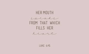 Bible Verse Luke Gospel Lilac Wallpaper