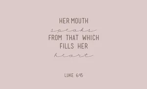 Bible Verse Luke Gospel Lilac Wallpaper