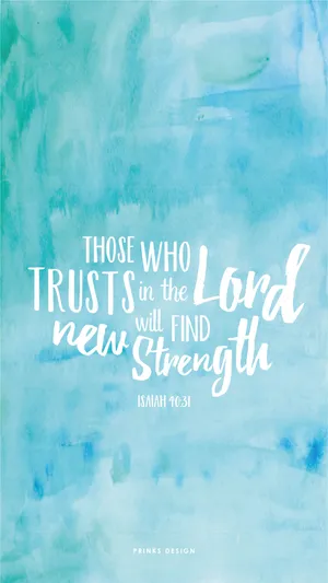 Bible Verse Sky Blue Wallpaper