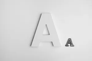 Big And Small Font A Wallpaper