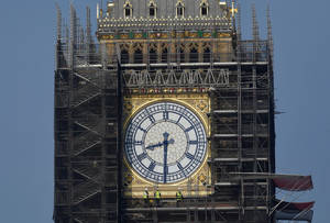 Big Ben's Scaffolding Wallpaper