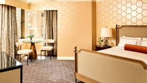 Big Fancy Interior Hotel Room Wallpaper