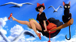 Big Girl Kiki From Kikis Delivery Service Wallpaper