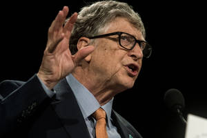 Bill Gates In Action Wallpaper