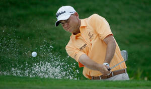 Bill Haas Powerful Blow Wallpaper