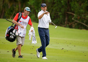 Bill Haas With His Caddie Wallpaper