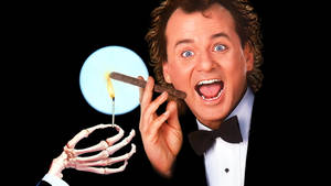 Bill Murray Frank Cross Scrooged 1988 Movie Wallpaper