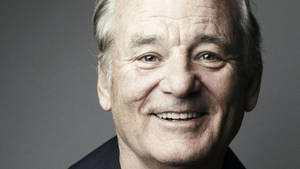 Bill Murray Veteran Actor Happy Smile Wallpaper