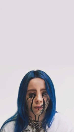 Billie Eilish Emotional Portrait Wallpaper