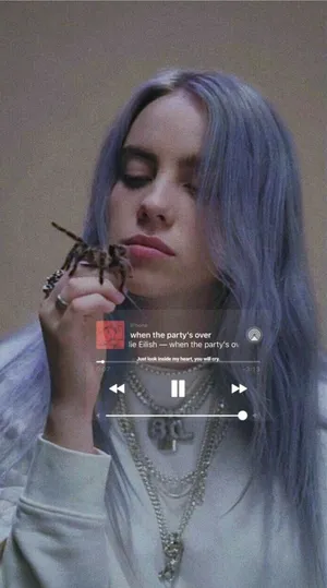 Billie_ Eilish_ Reflective_ Moment Wallpaper