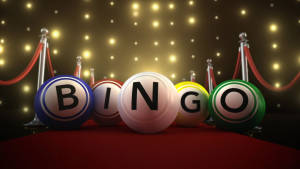 Bingo Ball In Red Carpet Wallpaper