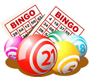 Bingo Set In White Wallpaper