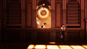 Bioshock Infinite Huge Clock Wallpaper