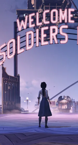 Bioshock Infinite Iphone Soldier's Field Wallpaper