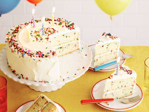 Birthday Cake Slices Wallpaper