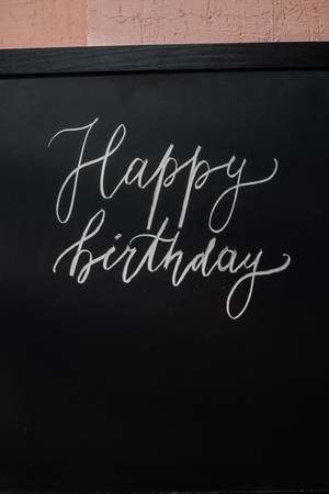 Birthday Text Board Wallpaper