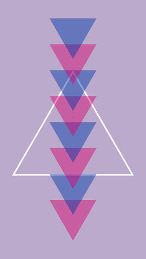 Bisexual Aesthetic Inverted Triangles Wallpaper