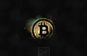 Bitcoin Logo Black Desktop 4k Wallpaper
