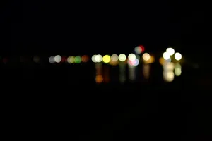 Black Abstract Bokeh Lights Wallpaper