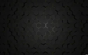 Black Abstract Hexagon Pattern Wallpaper