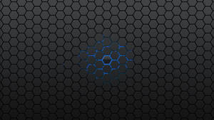 Black And Blue Honeycomb Backgrounds Wallpaper