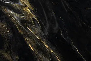 Black And Gold Marble Art Wallpaper