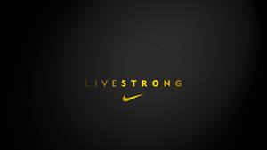 Black And Gold Nike Live Strong Wallpaper