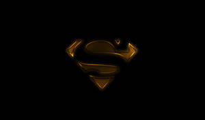 Black And Gold Superman Logo Wallpaper