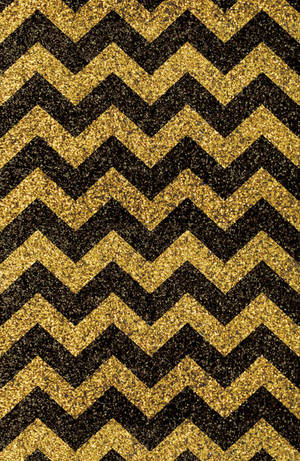 Black And Gold Zigzag Sparkles Wallpaper