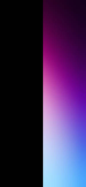 Black And Gradient Purple Split Wallpaper